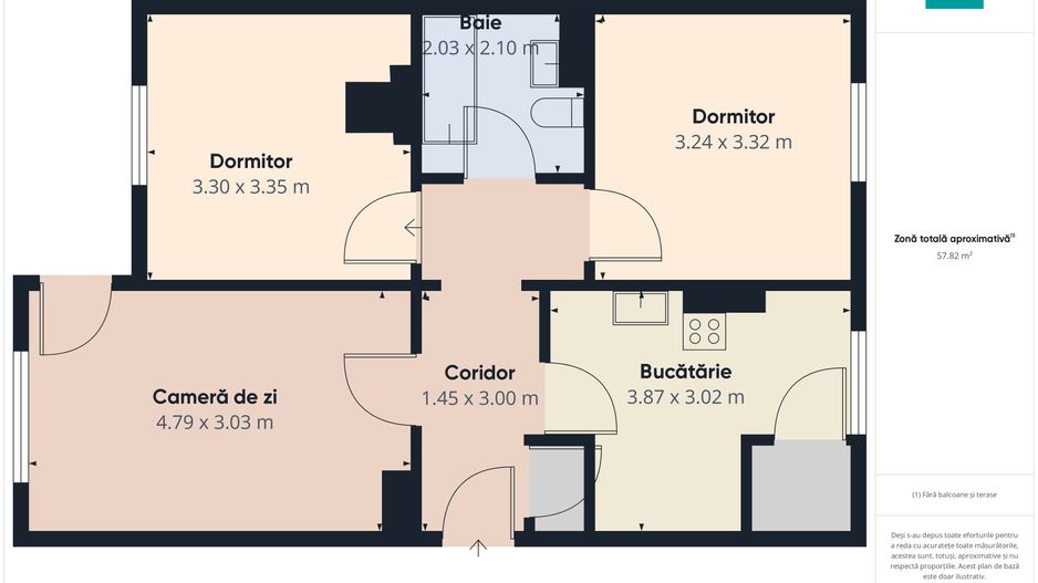 Apartament 3 camere Pâncota - Poză 6