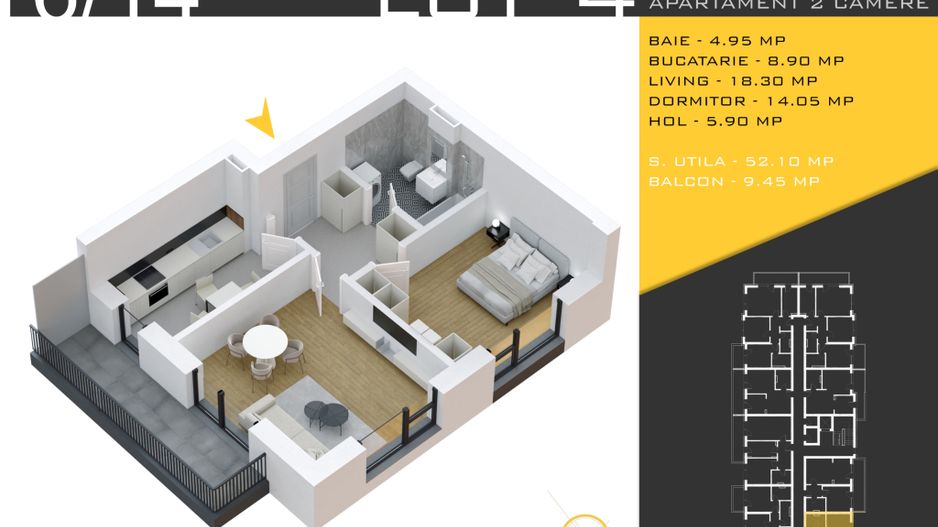 2 CAMERE_DECOMANDAT_ROSSA RESODENCE_GURA ARIESULUI - Poză 6