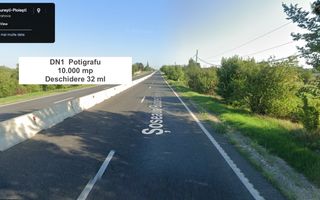 Teren la DN1 Potigrafu, PUZ, bretele de acces la teren din DN1 - Poză 1