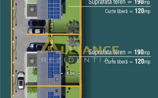 Vila tip DUPLEX  5 camere- 4 bai curte 250 MP - Poză 15