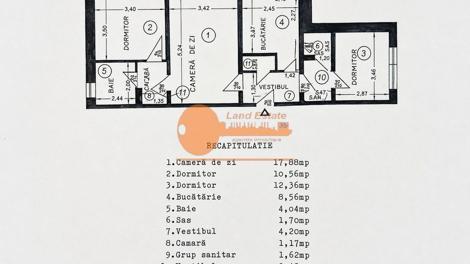 Apartament cu 3 camere in Turda - Poză 3