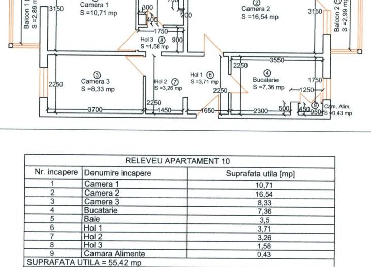 COMISION 0%, Apartament 3 Camere, Decomandat, 2 Balcoane, Zona Lipovei - Poză 11