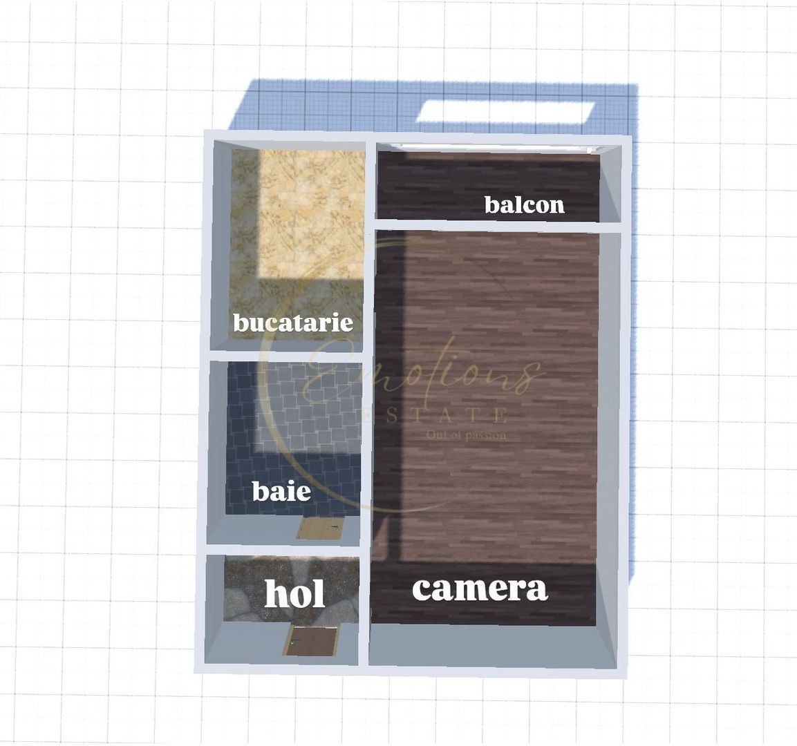 COMISION 0 % | Apartament cu 1 camera-25mp | Freidorf , Timisoara - Schiță 8