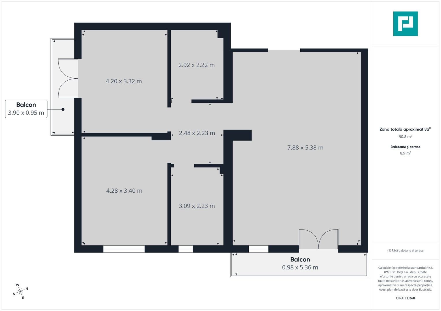 Apartamente noi Sântandrei, la alb 2026 - Poză 12