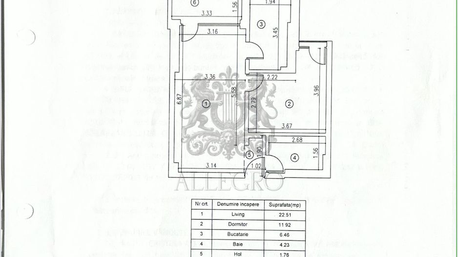 Dinamic City | Barbu Vacarescu | Verdi | 2 Camere | Parcare Subterana - Schiță 10