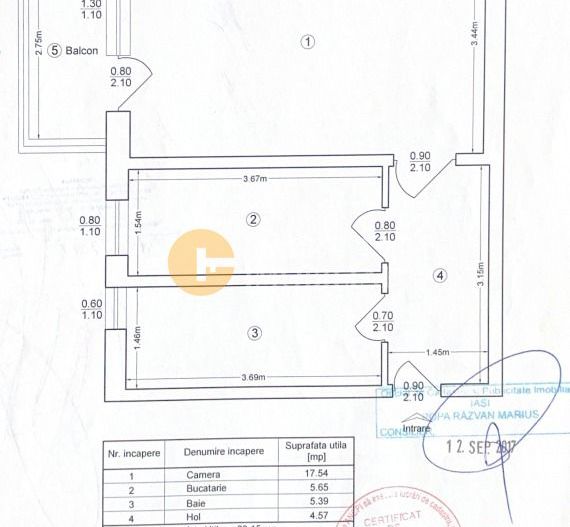 Bloc dupa 1980 - Apartament cu o camera - mobilat/utilat - Poză 6