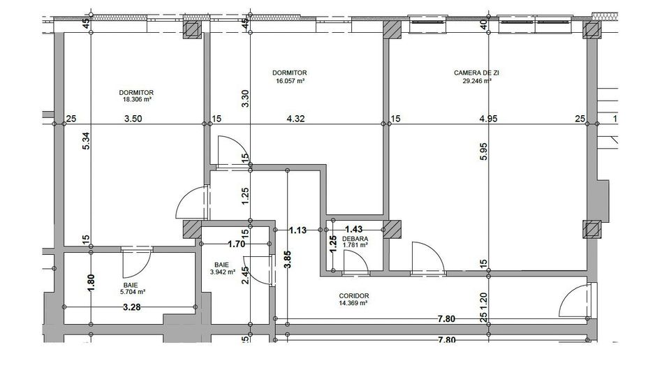 Apartament nou, ultracentral, 3 cam, 89,4 mp. 155 000 E (+TVA ). - Poză 4