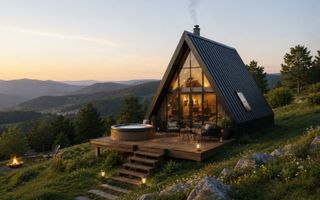 Structură A Frame modernă pentru case premium și Airbnb - 2 CAM - Poză 20