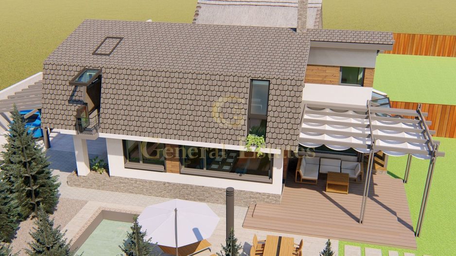 Casa moderna la rosu in Cristian - Poză 16