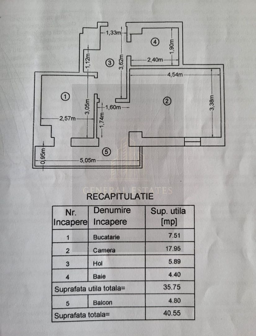 Vânzare apartament - 1 cameră - 40,55 m.p. - Tătărași - Poză 14