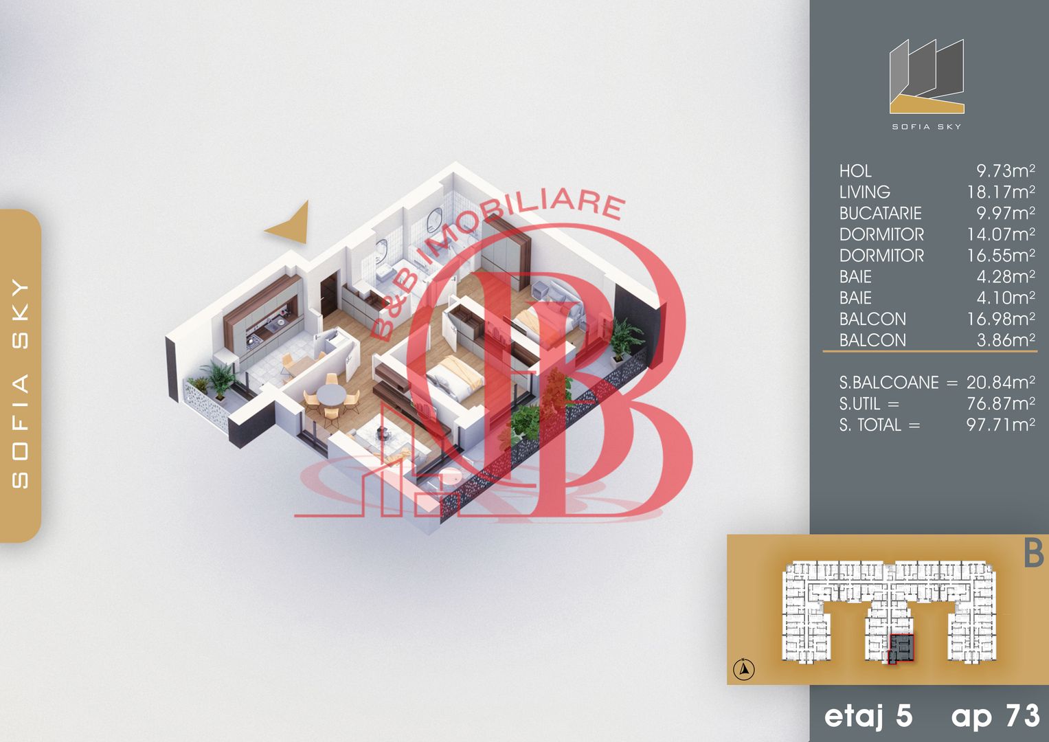 7min Metrou Nicolae Teclu 3 Camere Mutare Rapida-Th Pallady - Schiță 4