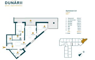 Apartament cu CF 3 camere recompartimentate in 4 camere langa viitorul Parc Est
