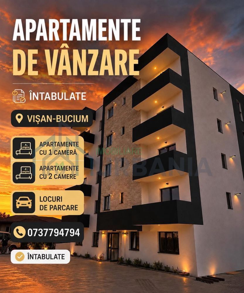 Apartament 1 cameră, 40 mp, Visan – Bucium, 62.920 euro cu TVA inclus - Poză 1