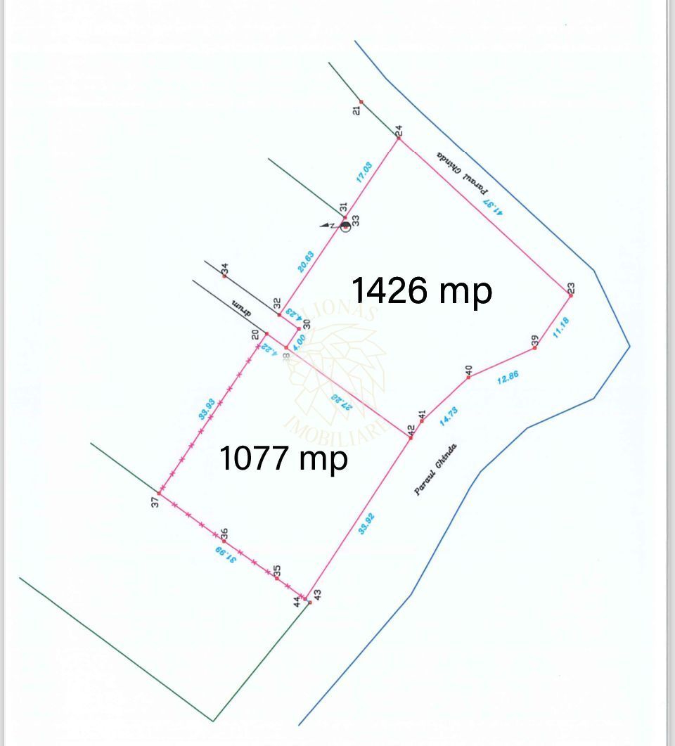 Teren intravilan 1.426 mp -ideal casa P+2- Ghinda - Poză 2