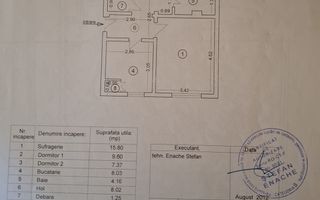 Ap. 3 camere decomandat Năvodari Str. Delfinului + loc parcare - Schiță 7