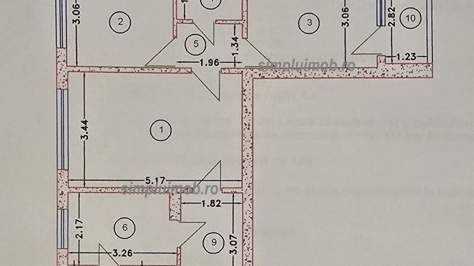 3 Camere Spatios Parcare Resita Huedin - Schiță 12