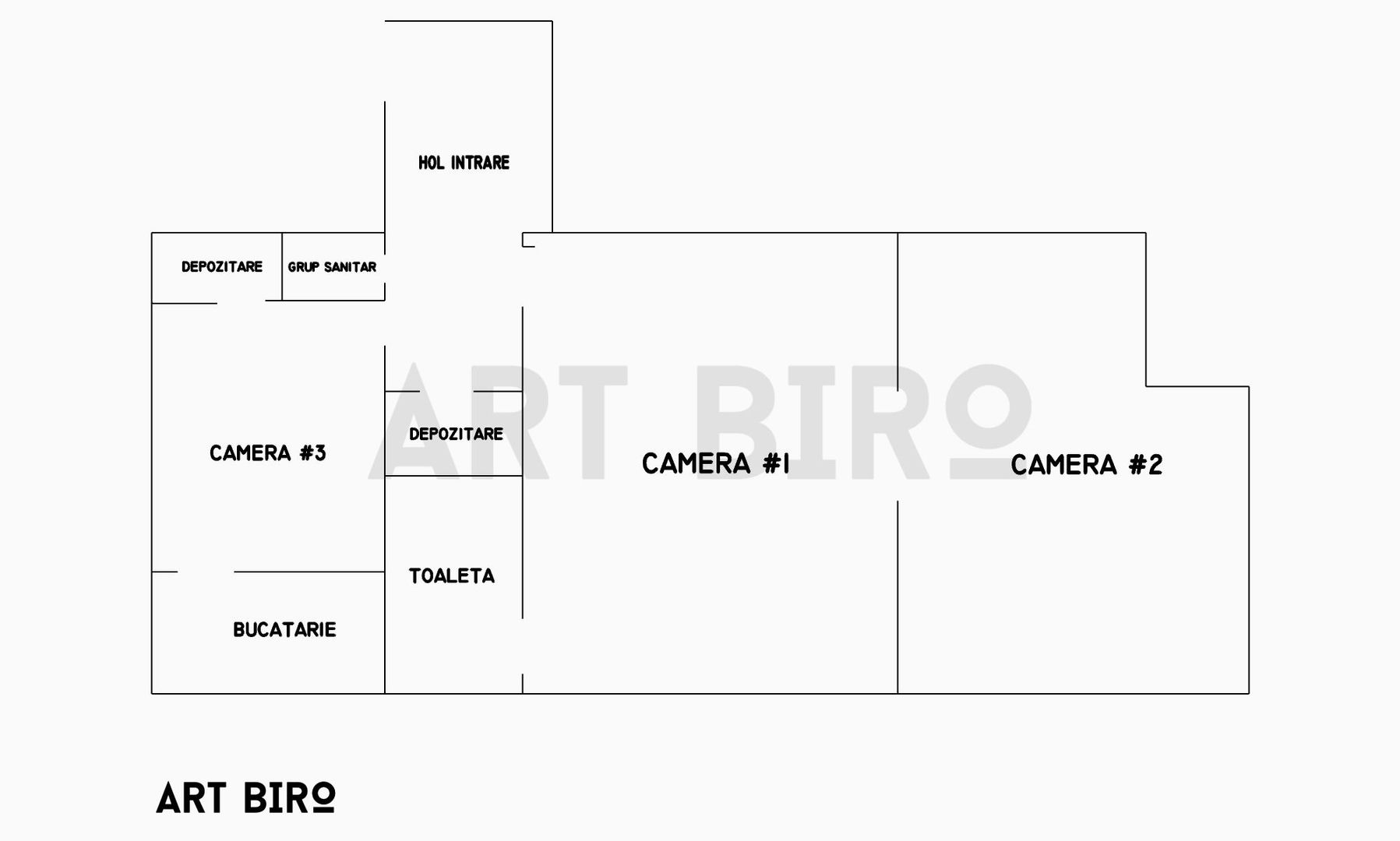 Zero comision, 60mp parter inferior Dorobanti - Roma - Schiță 13
