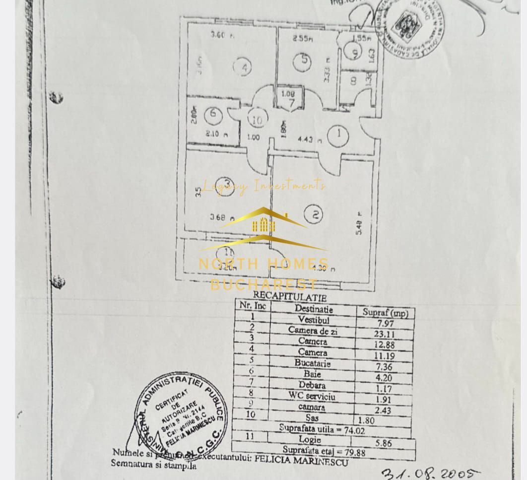 3 CAMERE I BUCATARIE INCHISA I UNIRII- SPLAIUL UNIRII I COMISION O% - Schiță 17