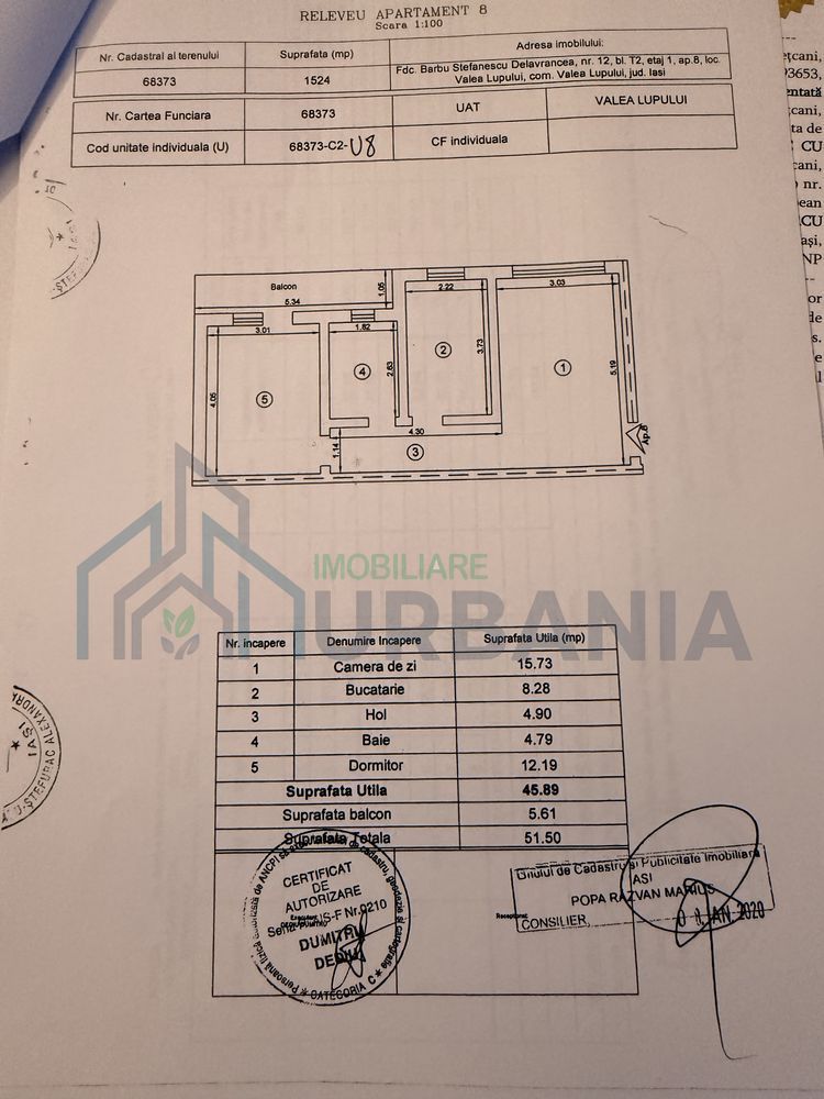 Apartament 2 camere, 52 mp, Valea Lupului, bloc nou, parcare inclusă - Poză 8