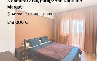 3 camere/2 băi/garaj/Zona Kaufland Marasti - Poză 1