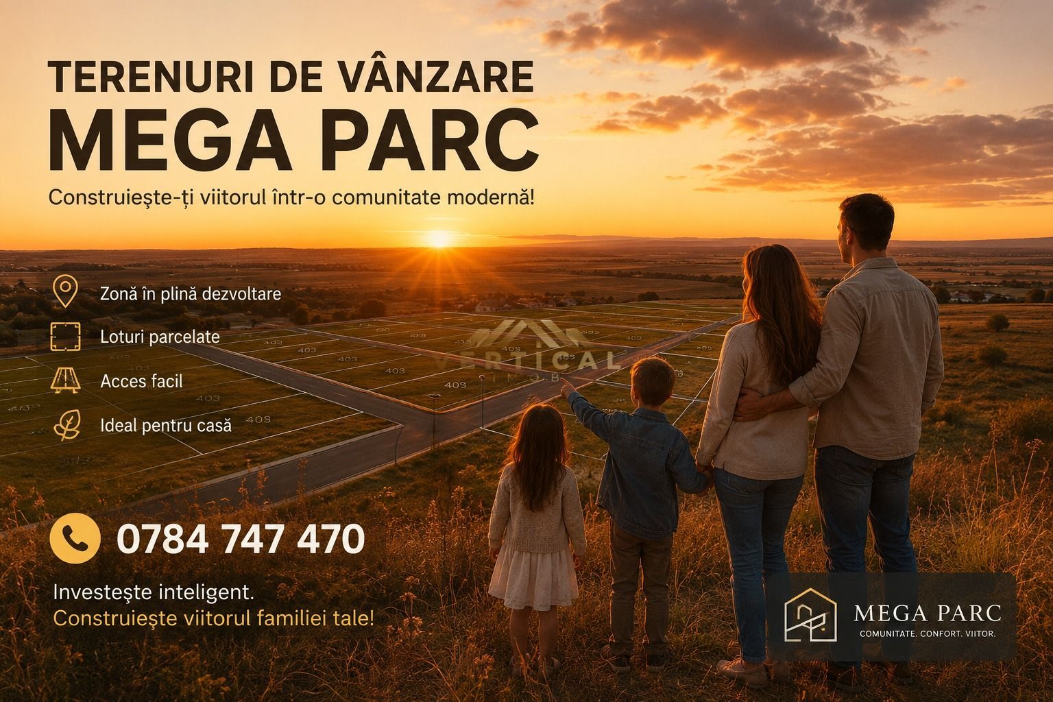 Loturi teren intravilan  Rate* 24/36 luni Mega Parc Berceni / Vidra - Poză 2