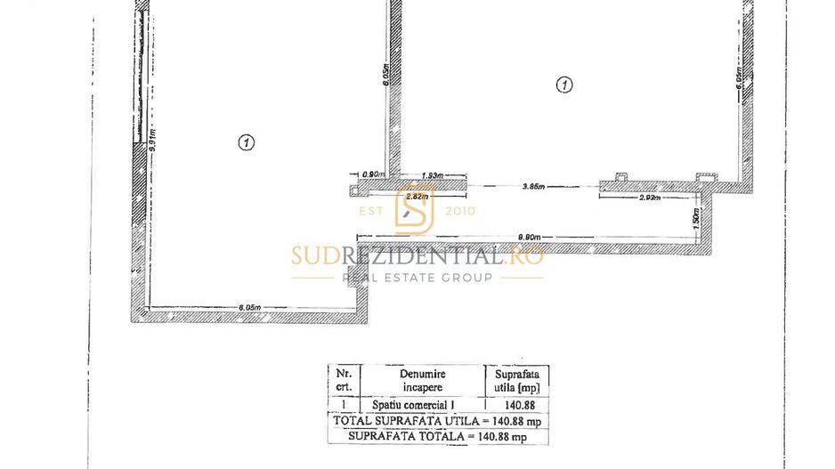 Spatiu comercial premium 140 mp |3intrari+2parcari| The Grand Kristal - Schiță 7
