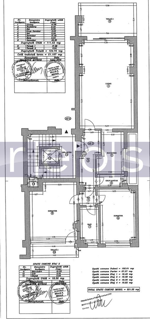 APARTAMENT DE INCHIRIAT | 3 CAMERE | 2 BAI | 2 TERASE  | IANCU NICOLAE - Schiță 14
