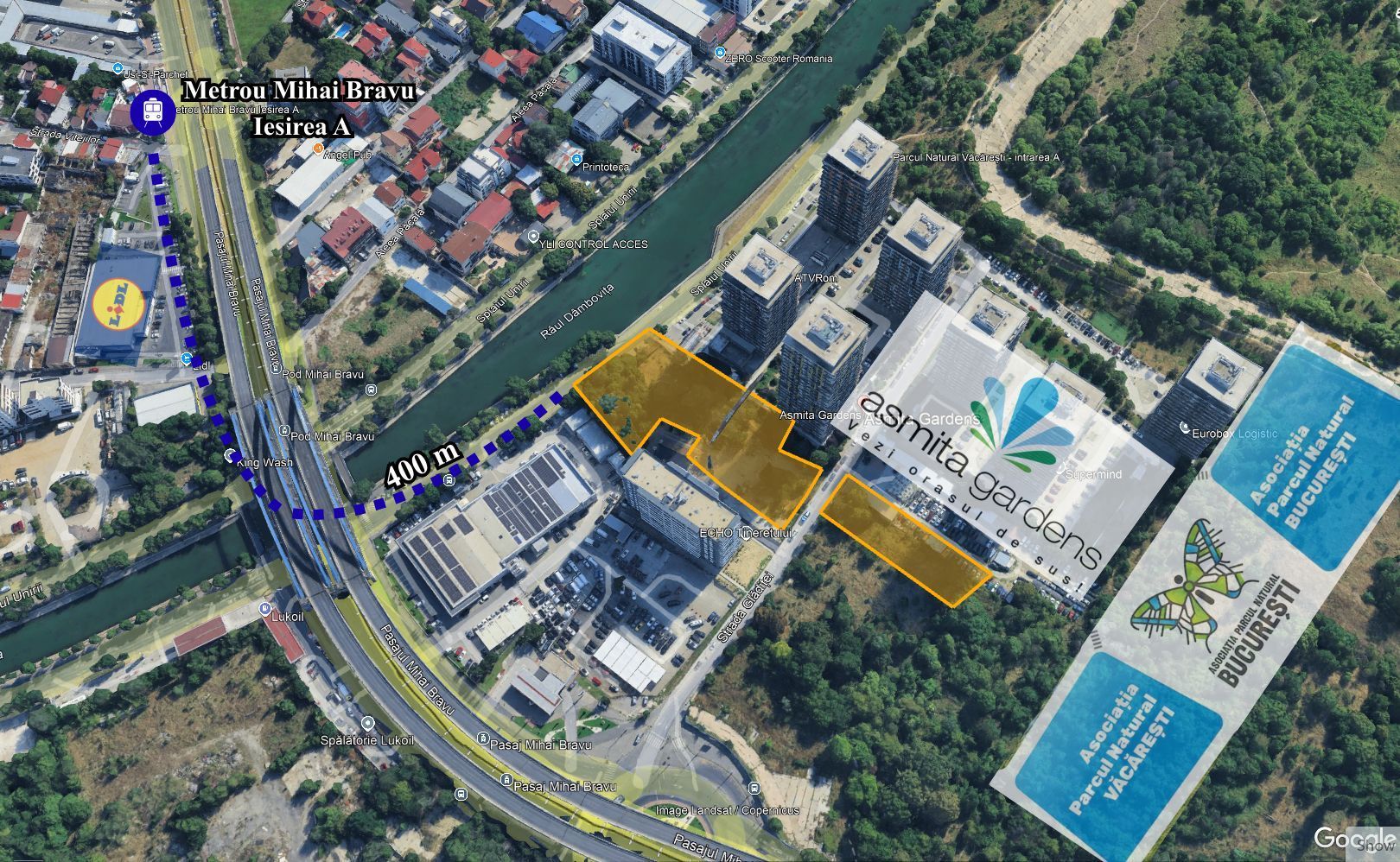 TEREN 5.913 MP – MIHAI BRAVU | 3 Deschideri | Metrou 380 m | - Schiță 9