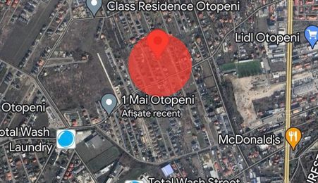 Teren constructie intravilan de 1220 mp Otopeni