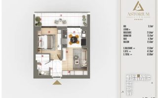 AP. 2 CAM. PROIECTUL ASTORIUM LIFE- IDEAL LOCUINTA / INVESTITIE! - Poză 2