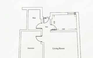 VANZARE 2 CAMERE | 53MP | UTILAT-MOBILAT | PARTER INALT  | BAZILESCU - Schiță 8