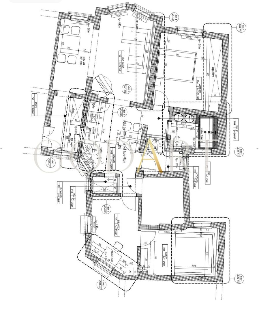 Apartament elegant 4 camere| Gata de mutare | Vila interbelica - Schiță 13