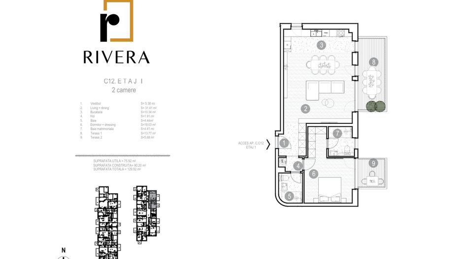 APARTAMENT 2 CAMERE | BANEASA | COMPLEX PREMIUM | LANGA LAC - Poză 8