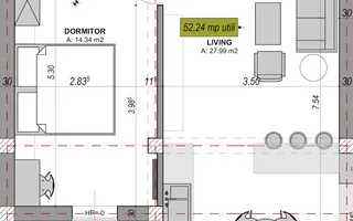 Apartament premium 2 camere utilat premium in Cristian - Poză 12