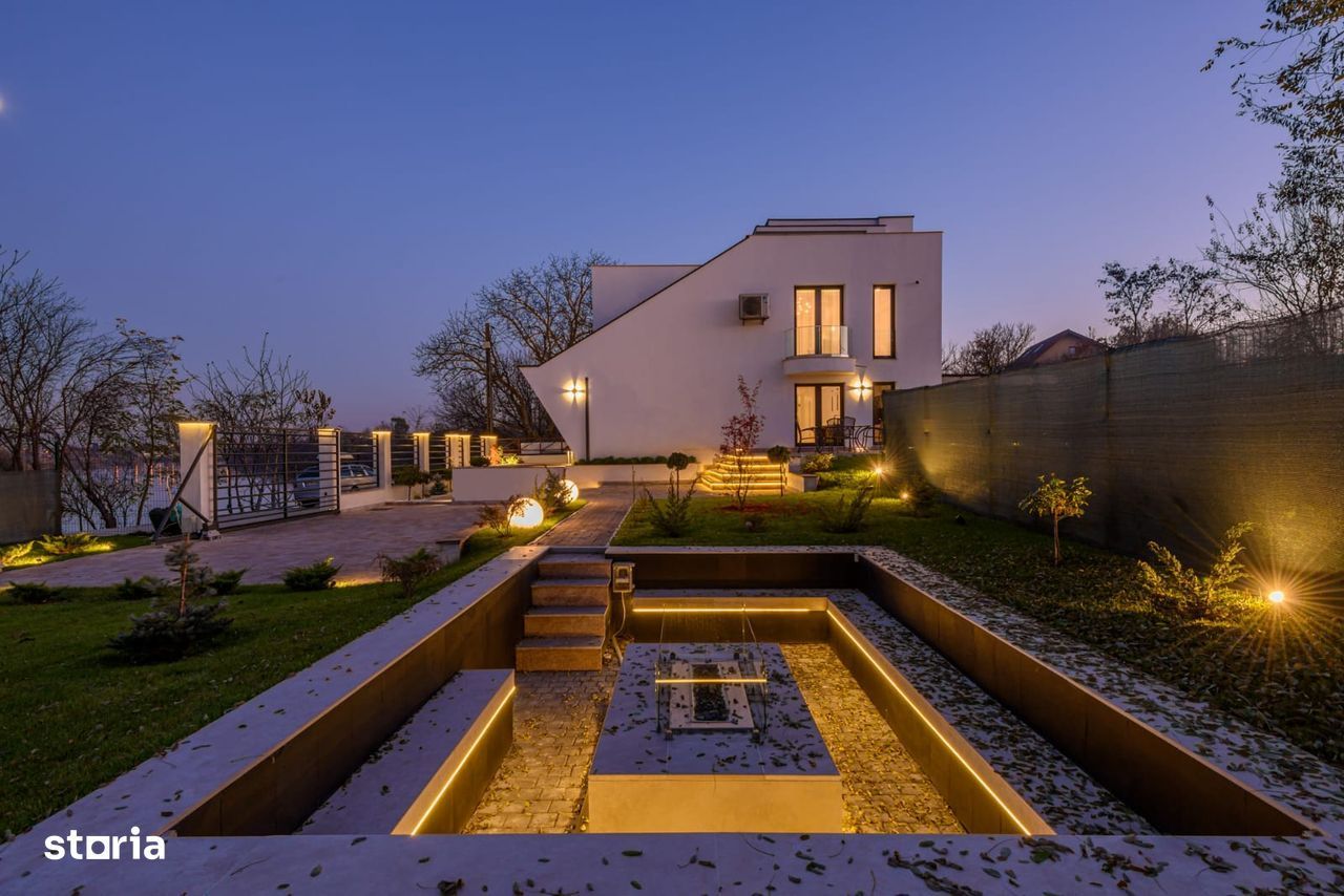Casa in sistem smart home pe malul lacului Buftea de inchiriat - Poză 5