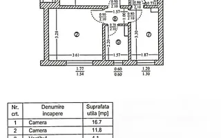 2 camere la 600m de metrou Drumul Taberei - Schiță 12