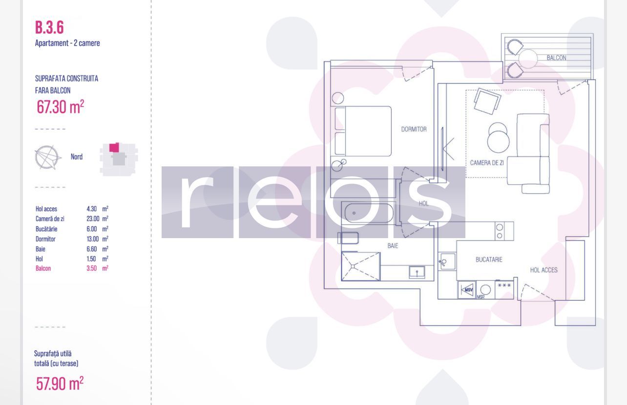 OPORTUNITATE| ETAJ 3-6-9-13 |2CAMERE| VEDERE PANORAMICA|ONE VERDI PARK - Poză 10