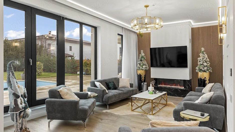 Vila eleganta de vanzare | piscina si garaj dublu | Paradisul Verde - Poză 2