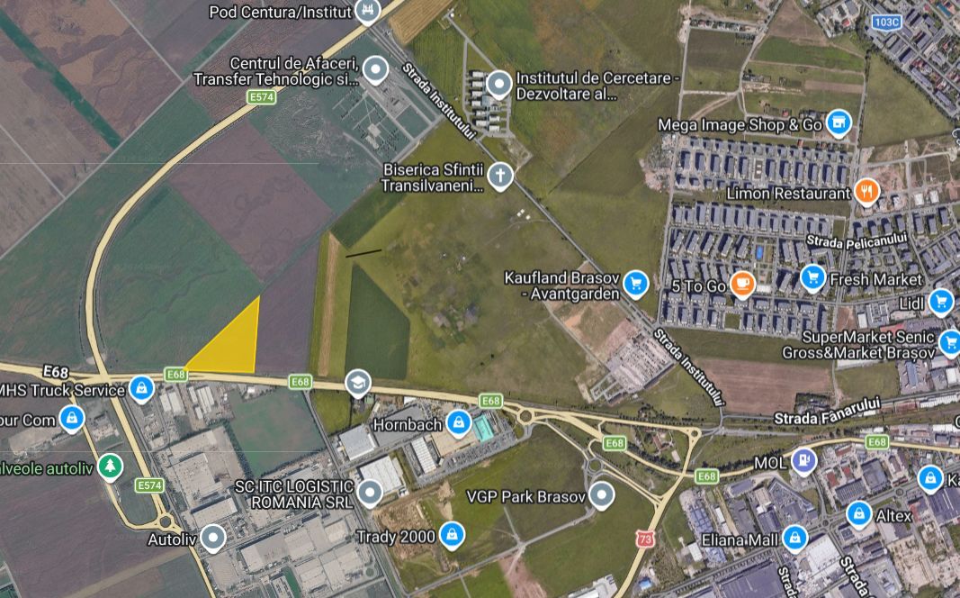 Lot teren zona in dezvoltare, aeroport Brasov - Poză 2