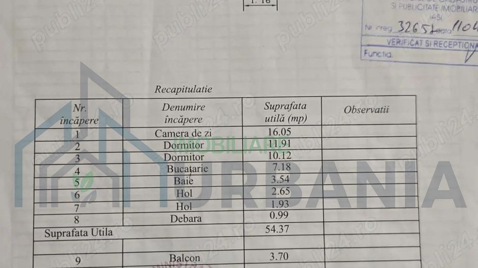 Apartament 3 camere, Semidecomandat, Tătărași, Iași - Poză 1