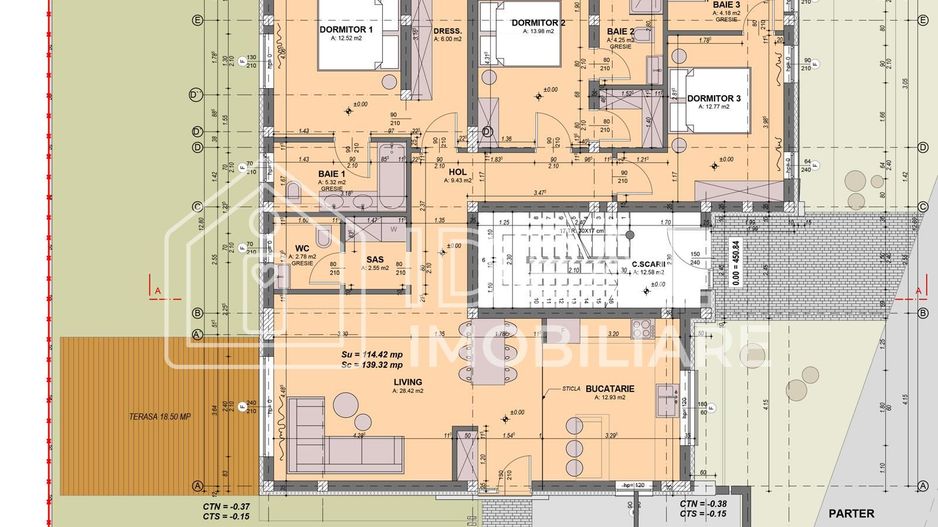 Apartament cu 4 camere si gradina 173 mpu, Cartierul Arhitectilor - Schiță 11