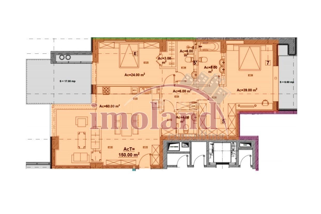 Vanzare - apartament - 3 camere - Lacul Floreasca - Schiță 10