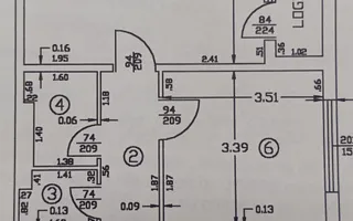 Metrou Nicolae Grigorescu-2camere 53mp  Parcul IOR Bloc Reabilitat - Schiță 12