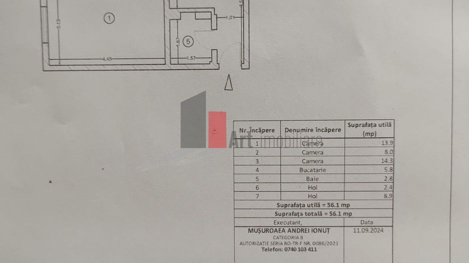 Vânzare apartament 3 camere Uioara-Huedin - Poză 19