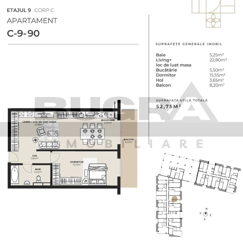Apartament 2 camere, bloc nou, semifinisat, zona Kaufland - Poză 2