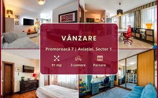 Promoroaca 7 || 3 camere || Mobilat modern || Parcare subterană - Poză 2