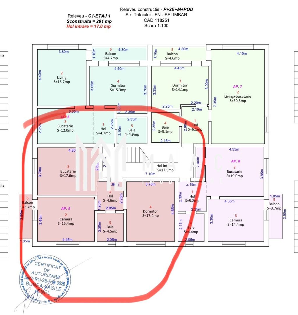 Apartament 3 camere I Etajul 1 I Selimbar - Poză 8