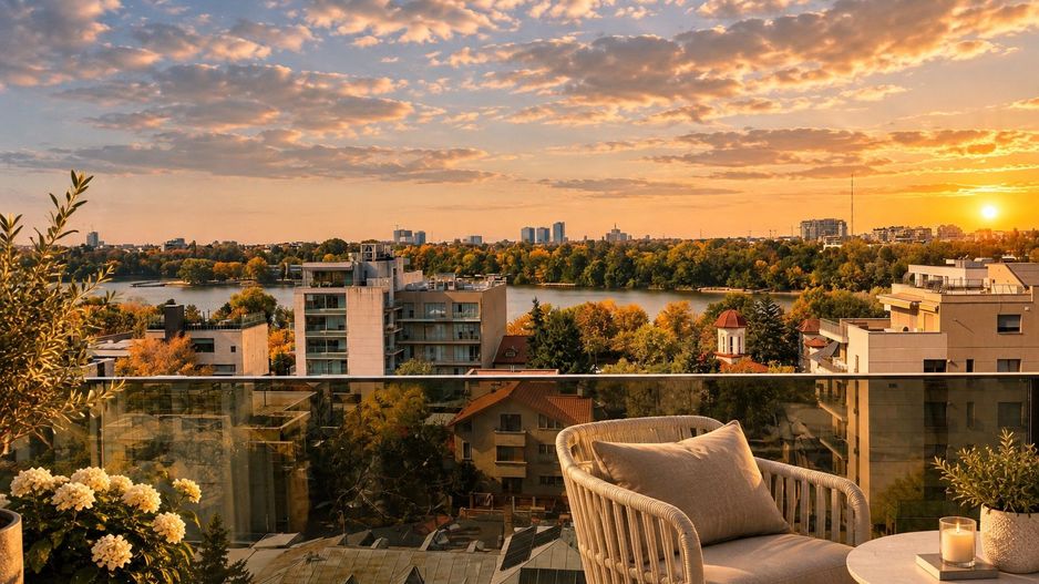 Apartament 4 camere cu terasă și vedere spre Lacul Floreasca | Rahmaninov - Poză 16
