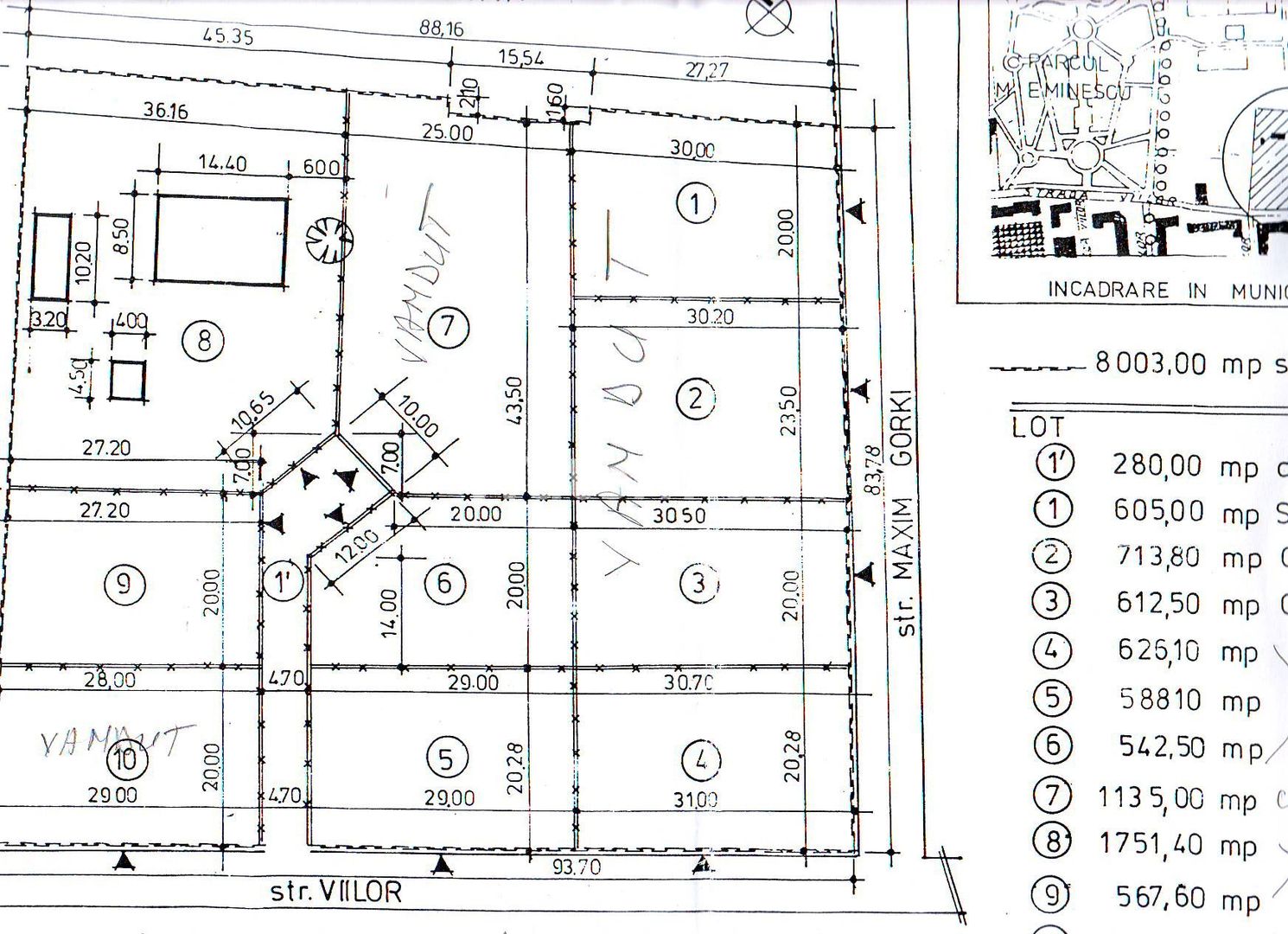 Teren cu PUD de vanzare pe str. Campului! - Schiță 4