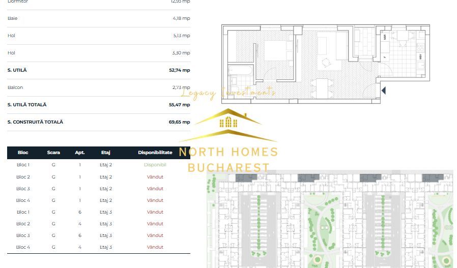 Apartament de 2 camere, ansamblu premium, constructie noua, Comision 0 - Poză 16